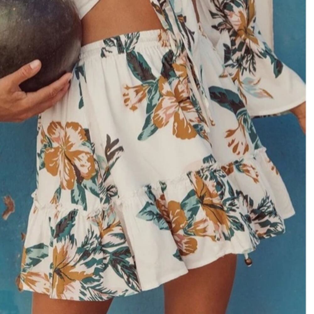 Le Salty Label Women's‎ Eden Mini Skirt Papaya Size S